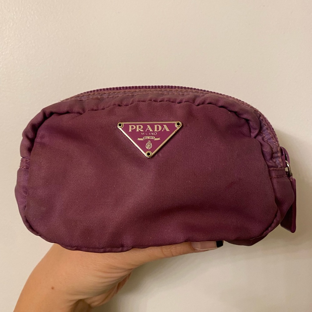 Prada Tessuto Nylon Zip Cosmetic Bag